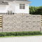 vidaXL - Schanskorven - 4 - st - gewelfd - 400x30x200/220 - cm - ijzer