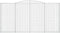 vidaXL - Schanskorven - 4 - st - gewelfd - 400x30x200/220 - cm - ijzer