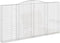 vidaXL - Schanskorven - 4 - st - gewelfd - 400x30x200/220 - cm - ijzer