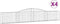 vidaXL - Schanskorven - 4 - st - gewelfd - 400x30x60/80 - cm - ijzer