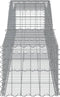 vidaXL - Schanskorven - 4 - st - gewelfd - 400x50x40/60 - cm - ijzer