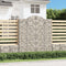 vidaXL - Schanskorven - 5 - st - gewelfd - 200x30x220/240 - cm - ijzer