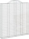 vidaXL - Schanskorven - 5 - st - gewelfd - 200x30x220/240 - cm - ijzer