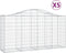 vidaXL - Schanskorven - 5 - st - gewelfd - 200x50x100/120 - cm - ijzer