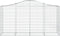 vidaXL - Schanskorven - 5 - st - gewelfd - 200x50x100/120 - cm - ijzer