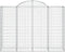 vidaXL - Schanskorven - 5 - st - gewelfd - 200x50x140/160 - cm - ijzer