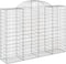 vidaXL - Schanskorven - 5 - st - gewelfd - 200x50x140/160 - cm - ijzer