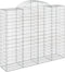 vidaXL - Schanskorven - 5 - st - gewelfd - 200x50x160/180 - cm - ijzer