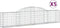 vidaXL - Schanskorven - 5 - st - gewelfd - 300x30x60/80 - cm - gegalvaniseerd - ijzer
