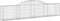 vidaXL - Schanskorven - 5 - st - gewelfd - 300x30x60/80 - cm - gegalvaniseerd - ijzer