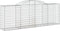 vidaXL - Schanskorven - 5 - st - gewelfd - 300x50x100/120 - cm - ijzer