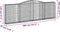vidaXL - Schanskorven - 5 - st - gewelfd - 400x30x120/140 - cm - ijzer