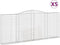 vidaXL - Schanskorven - 5 - st - gewelfd - 400x30x160/180 - cm - ijzer