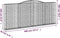 vidaXL - Schanskorven - 5 - st - gewelfd - 400x30x160/180 - cm - ijzer