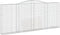 vidaXL - Schanskorven - 5 - st - gewelfd - 400x30x160/180 - cm - ijzer