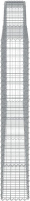 vidaXL - Schanskorven - 5 - st - gewelfd - 400x30x180/200 - cm - ijzer