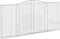 vidaXL - Schanskorven - 5 - st - gewelfd - 400x30x180/200 - cm - ijzer