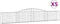 vidaXL - Schanskorven - 5 - st - gewelfd - 400x30x60/80 - cm - ijzer