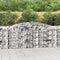 vidaXL - Schanskorven - 5 - st - gewelfd - 400x50x100/120 - cm - ijzer