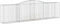 vidaXL - Schanskorven - 5 - st - gewelfd - 400x50x100/120 - cm - ijzer