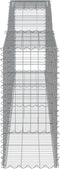 vidaXL - Schanskorven - 5 - st - gewelfd - 400x50x100/120 - cm - ijzer