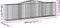 vidaXL - Schanskorven - 5 - st - gewelfd - 400x50x100/120 - cm - ijzer