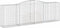 vidaXL - Schanskorven - 5 - st - gewelfd - 400x50x120/140 - cm - ijzer
