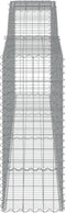 vidaXL - Schanskorven - 5 - st - gewelfd - 400x50x120/140 - cm - ijzer