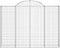vidaXL - Schanskorven - 6 - st - gewelfd - 200x30x140/160 - cm - ijzer