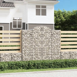 vidaXL - Schanskorven - 6 - st - gewelfd - 200x30x180/200 - cm - ijzer