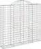 vidaXL - Schanskorven - 6 - st - gewelfd - 200x30x180/200 - cm - ijzer