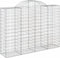 vidaXL - Schanskorven - 6 - st - gewelfd - 200x50x140/160 - cm - ijzer