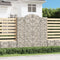 vidaXL - Schanskorven - 6 - st - gewelfd - 200x50x220/240 - cm - ijzer