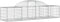 vidaXL - Schanskorven - 6 - st - gewelfd - 200x50x40/60 - cmgegalvaniseerd - ijzer