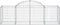 vidaXL - Schanskorven - 6 - st - gewelfd - 200x50x60/80 - cm - gegalvaniseerd - ijzer