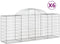vidaXL - Schanskorven - 6 - st - gewelfd - 200x50x80/100 - cm - gegalvaniseerd - ijzer