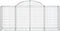 vidaXL - Schanskorven - 6 - st - gewelfd - 200x50x80/100 - cm - gegalvaniseerd - ijzer