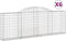 vidaXL - Schanskorven - 6 - st - gewelfd - 300x30x100/120 - cm - ijzer