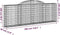 vidaXL - Schanskorven - 6 - st - gewelfd - 300x30x100/120 - cm - ijzer