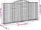 vidaXL - Schanskorven - 6 - st - gewelfd - 300x30x140/160 - cm - ijzer