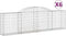 vidaXL - Schanskorven - 6 - st - gewelfd - 300x30x80/100 - cm - gegalvaniseerd - ijzer