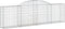vidaXL - Schanskorven - 6 - st - gewelfd - 300x30x80/100 - cm - gegalvaniseerd - ijzer