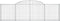 vidaXL - Schanskorven - 6 - st - gewelfd - 300x30x80/100 - cm - gegalvaniseerd - ijzer
