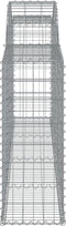 vidaXL - Schanskorven - 6 - st - gewelfd - 300x30x80/100 - cm - gegalvaniseerd - ijzer