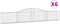 vidaXL - Schanskorven - 6 - st - gewelfd - 400x30x60/80 - cm - ijzer