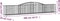 vidaXL - Schanskorven - 6 - st - gewelfd - 400x30x60/80 - cm - ijzer