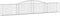 vidaXL - Schanskorven - 6 - st - gewelfd - 400x30x60/80 - cm - ijzer