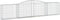 vidaXL - Schanskorven - 6 - st - gewelfd - 400x30x80/100 - cm - ijzer