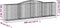 vidaXL - Schanskorven - 6 - st - gewelfd - 400x50x100/120 - cm - ijzer