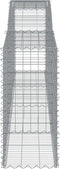 vidaXL - Schanskorven - 6 - st - gewelfd - 400x50x100/120 - cm - ijzer